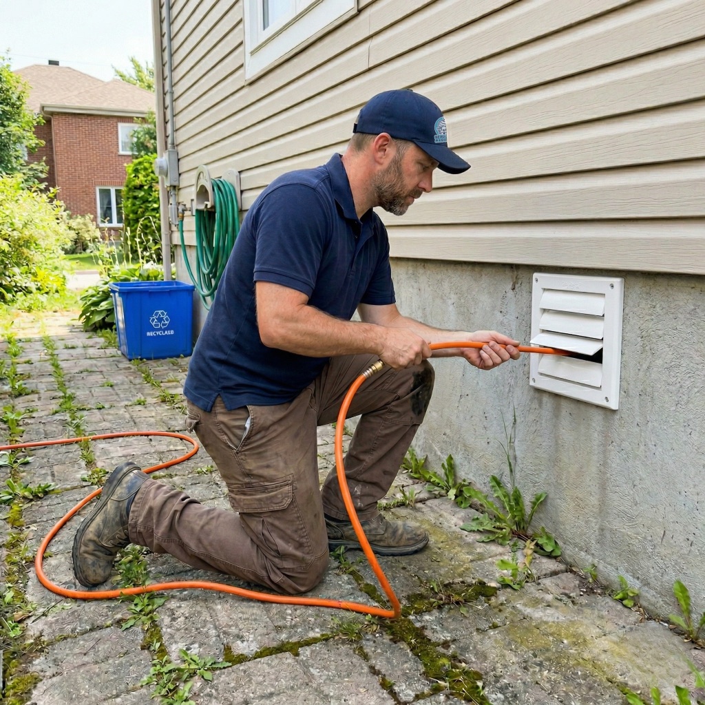 Nettoyage de conduit de sécheuse